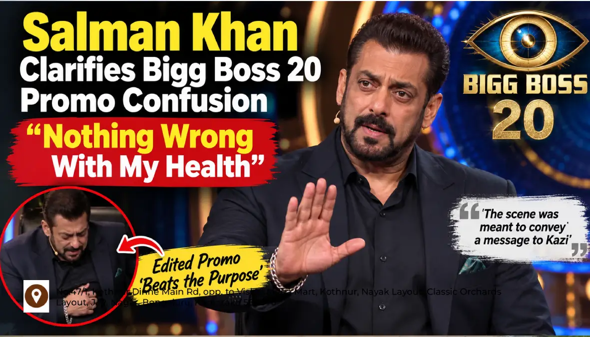 Salman Khan Clarifies Bigg Boss 20 Promo Confusion: “Nothing Wrong With My Health”