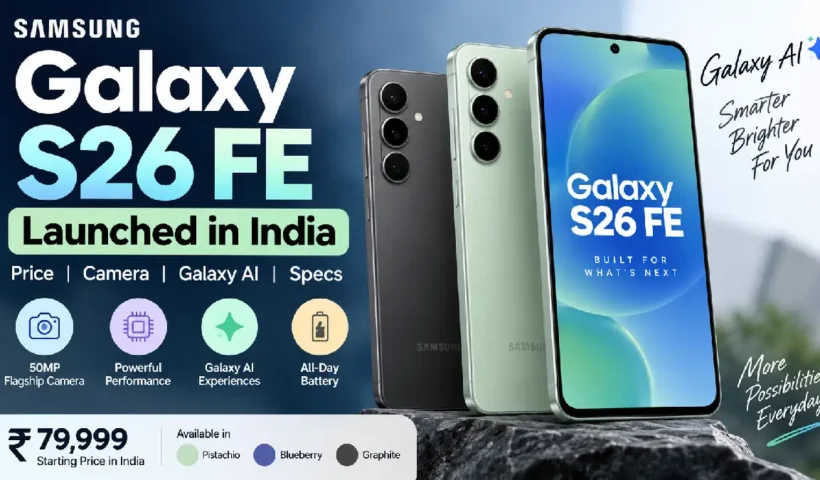 Samsung Galaxy S26 FE Launched in India: Price, Camera, Galaxy AI and Specs