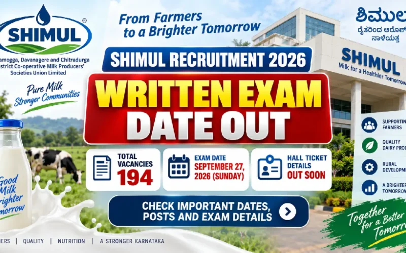 SHIMUL Recruitment 2026: Written Exam Date Out, 194 Posts, Hall Ticket Details