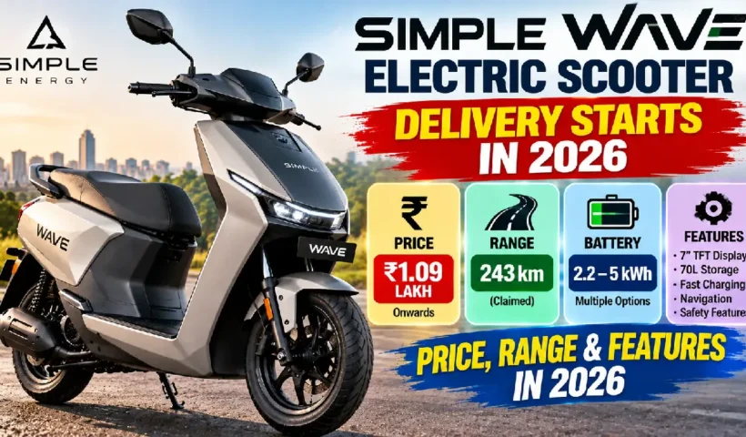 Simple Wave Electric Scooter Delivery Starts: Price, Range & Features in 2026