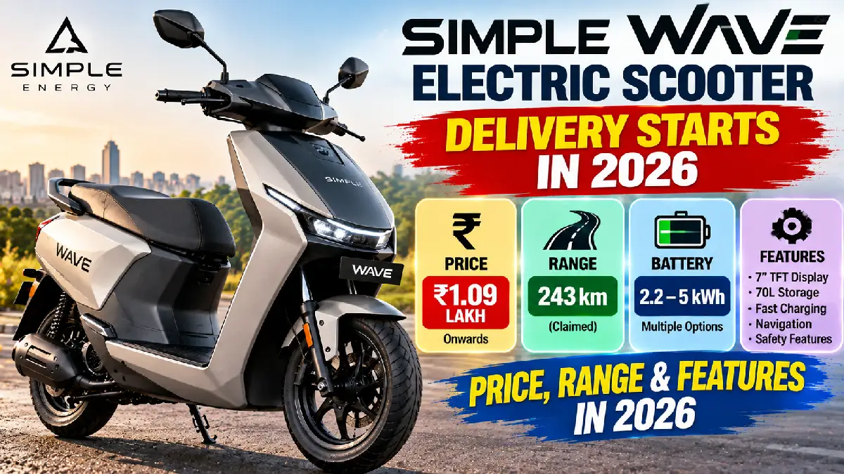 Simple Wave Electric Scooter Delivery Starts: Price, Range & Features in 2026