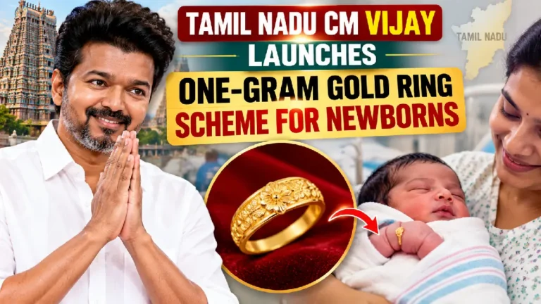 Tamil Nadu CM Vijay Launches One-Gram Gold Ring Scheme for Newborns