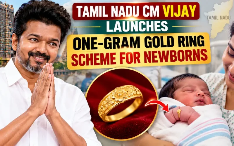 Tamil Nadu CM Vijay Launches One-Gram Gold Ring Scheme for Newborns
