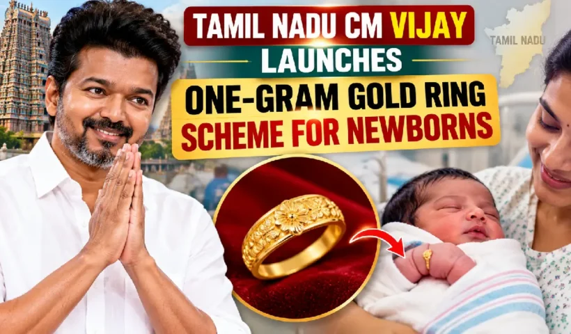 Tamil Nadu CM Vijay Launches One-Gram Gold Ring Scheme for Newborns