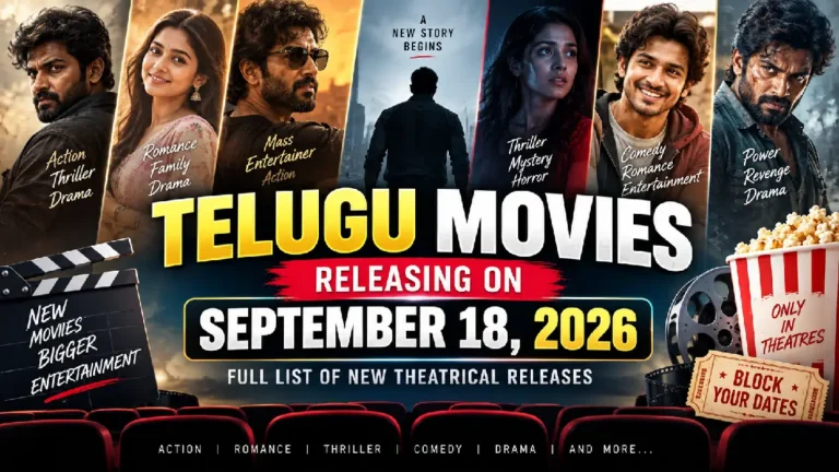 Telugu Movies Releasing on September 18, 2026: Full List of New Theatrical Releases