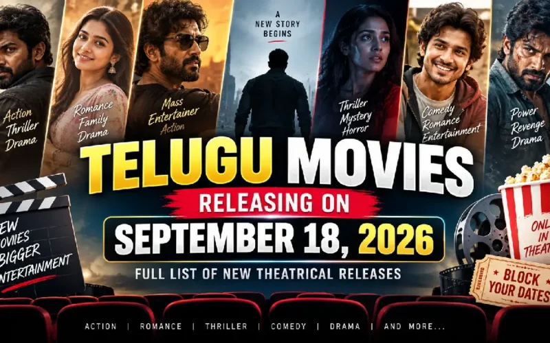 Telugu Movies Releasing on September 18, 2026: Full List of New Theatrical Releases