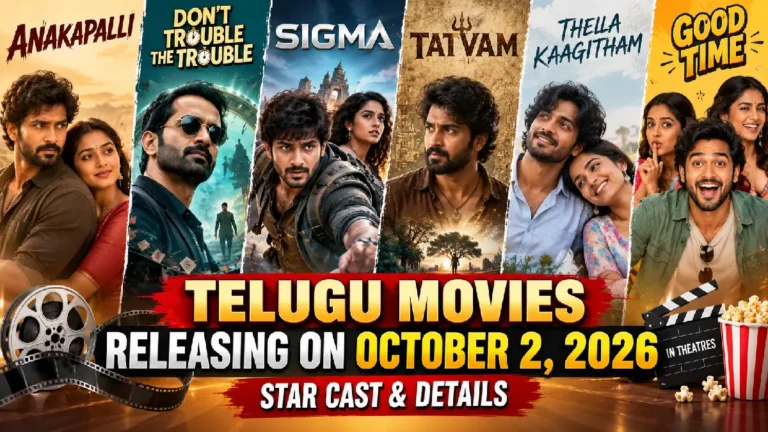 Telugu Movies Releasing on October 2, 2026: Star Cast & Details
