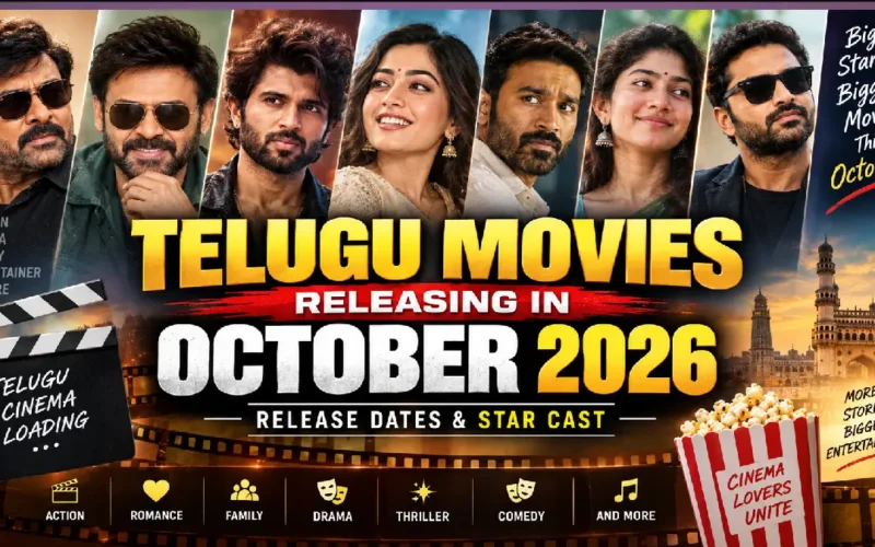 Telugu Movies Releasing in October 2026: Release Dates & Star Cast