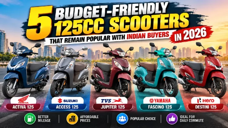 5 Budget-Friendly 125cc Scooters That Remain Popular With Indian Buyers in 2026
