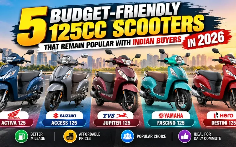 5 Budget-Friendly 125cc Scooters That Remain Popular With Indian Buyers in 2026