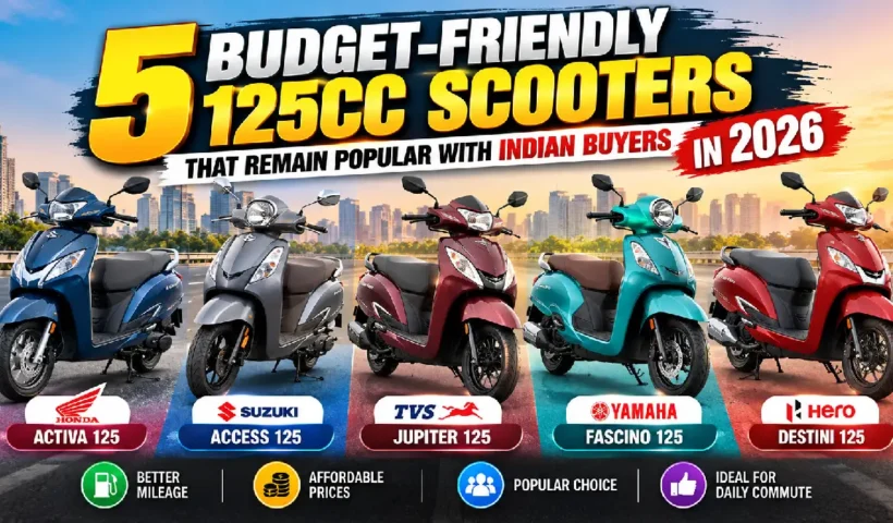 5 Budget-Friendly 125cc Scooters That Remain Popular With Indian Buyers in 2026