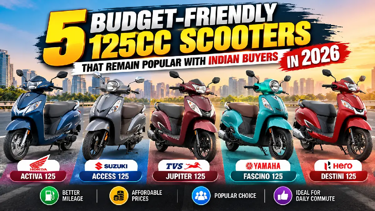 5 Budget-Friendly 125cc Scooters That Remain Popular With Indian Buyers in 2026