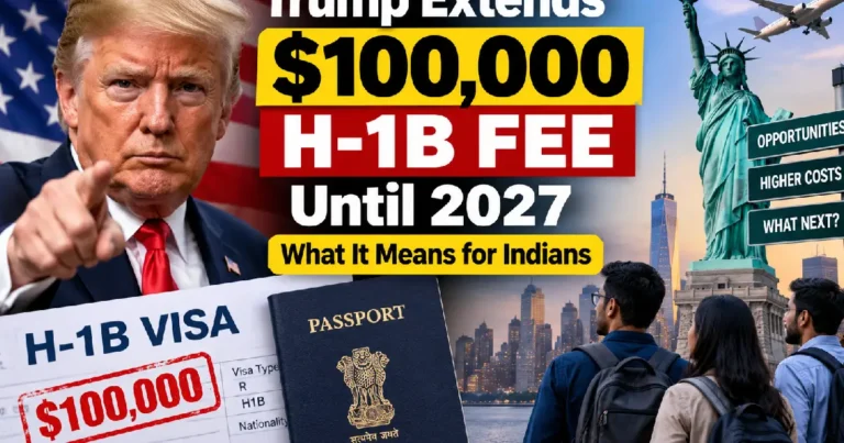 Trump Extends $100,000 H-1B Fee for Another Year: What It Means for Indian Tech Workers