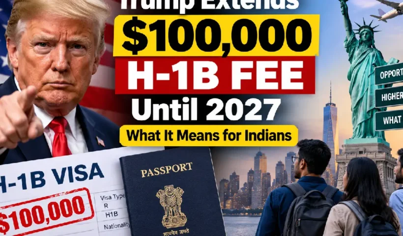 Trump Extends $100,000 H-1B Fee Until 2027: What It Means for Indians