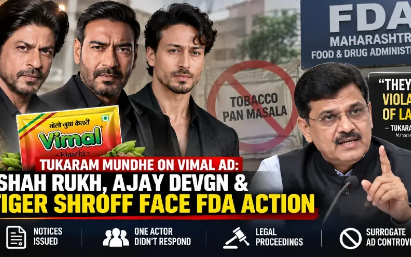 Tukaram Mundhe on Vimal Ad: Shah Rukh, Ajay Devgn & Tiger Shroff Face FDA Action
