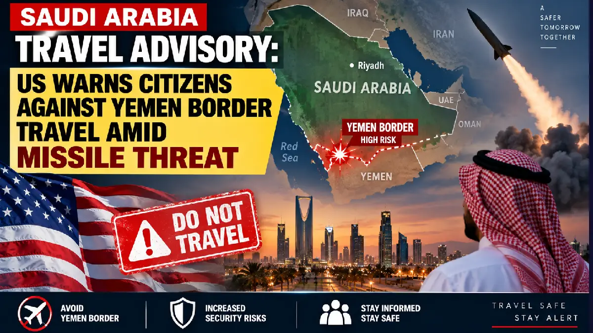 Saudi Arabia Travel Advisory: US Warns Citizens Against Yemen Border Travel Amid Missile Threat