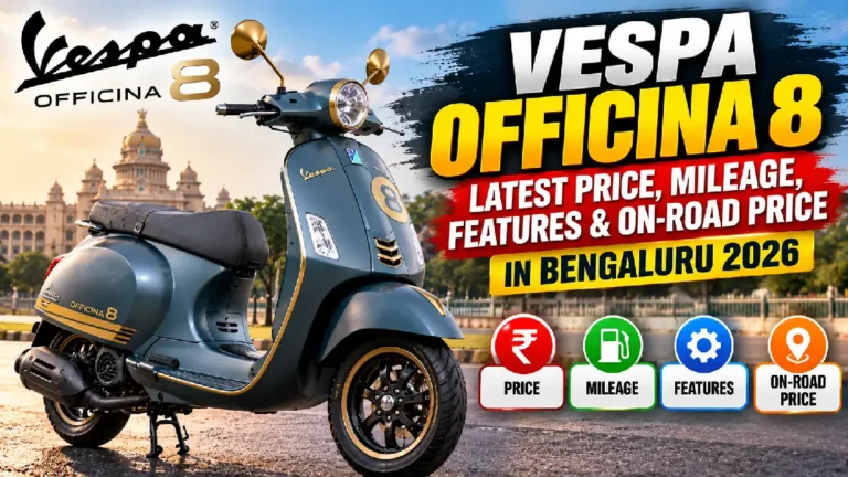 Vespa Officina 8 Latest Price, Mileage, Features & On-Road Price in Bengaluru 2026