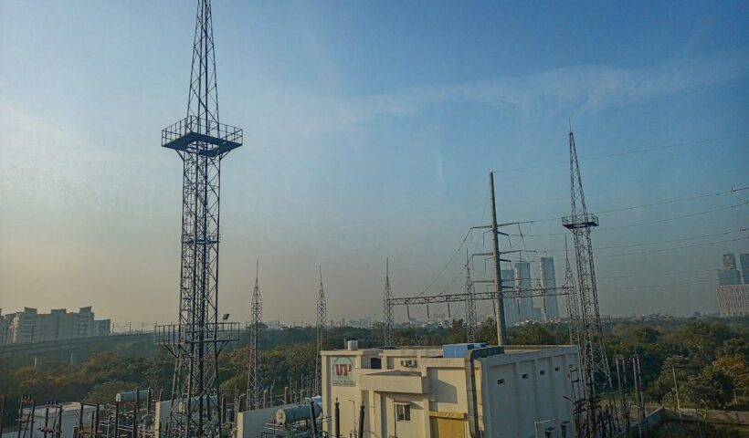 Telecommunications infrastructure representing India's digital and telecom industry