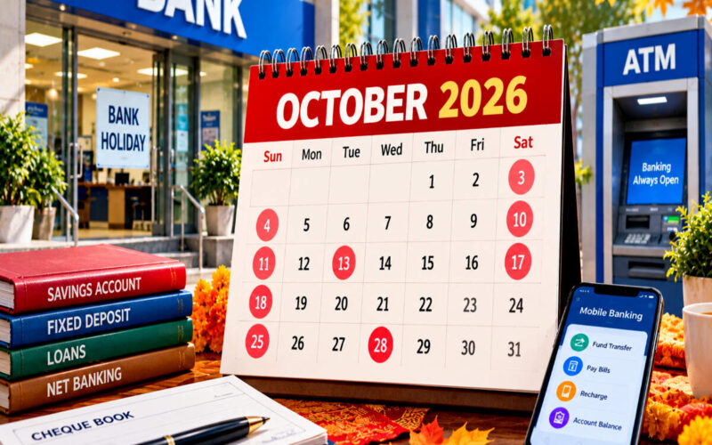 Bank Holidays in October 2026: State-Wise List and Key Dates