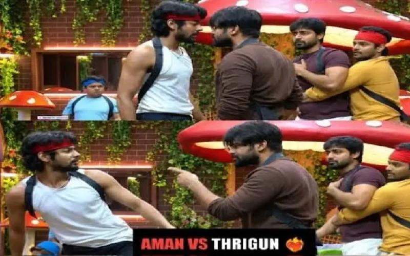 Bigg Boss Telugu 10: Aman, Thrigun Physical Fight During Task, Internet Reacts