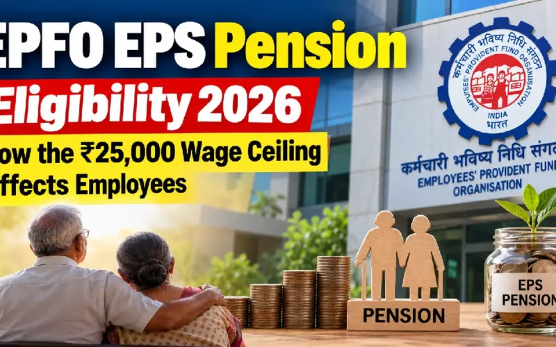EPFO EPS Pension Eligibility 2026: How the ₹25,000 Wage Ceiling Affects Employees