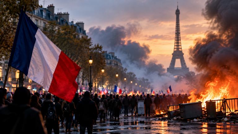 France Protests Turn Violent: Fires, Looting and Chaos Reported in Several Cities