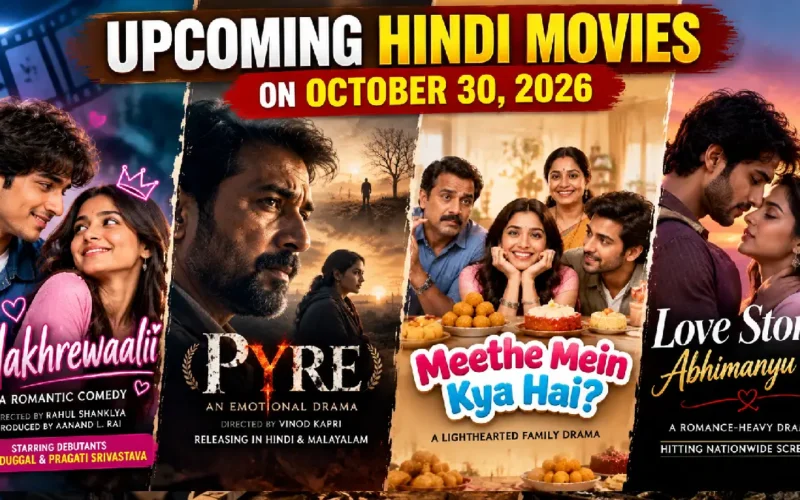 Hindi Movies Releasing on October 30, 2026: Star Cast, Release Date and Details