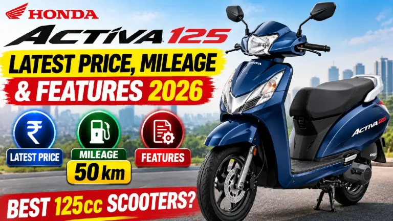 Honda Activa 125 Latest Price, Mileage 50 Km & Features 2026