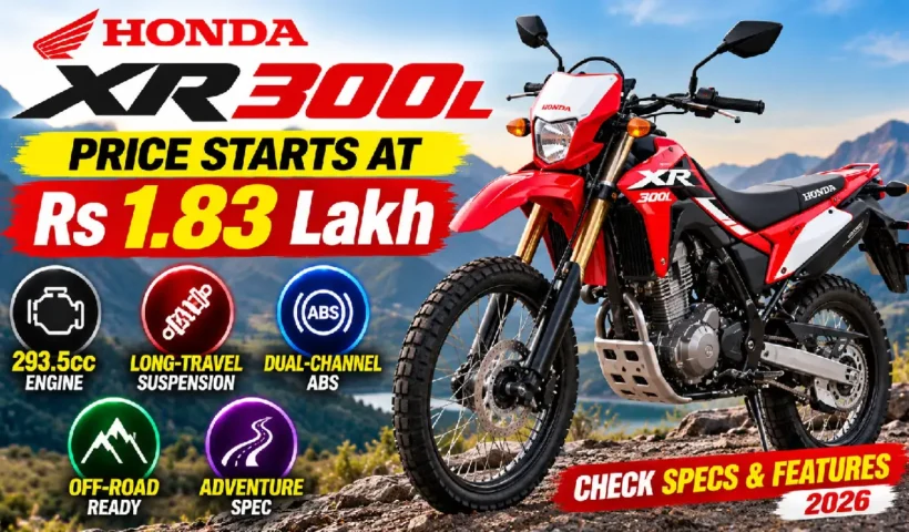 Honda XR300L Price Starts at Rs 1.83 Lakh: Specs & Features 2026