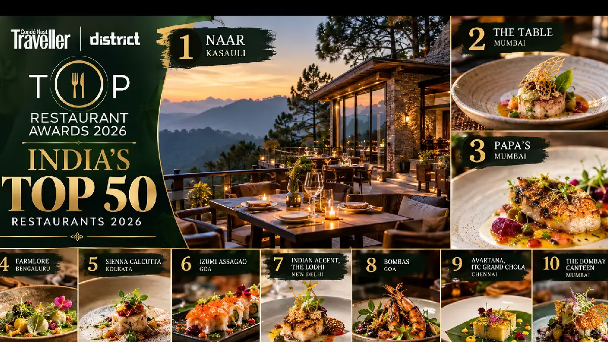 India’s Top 50 Restaurants 2026: Naar in Kasauli Takes No. 1 Spot, Bengaluru Restaurants Make Strong Showing