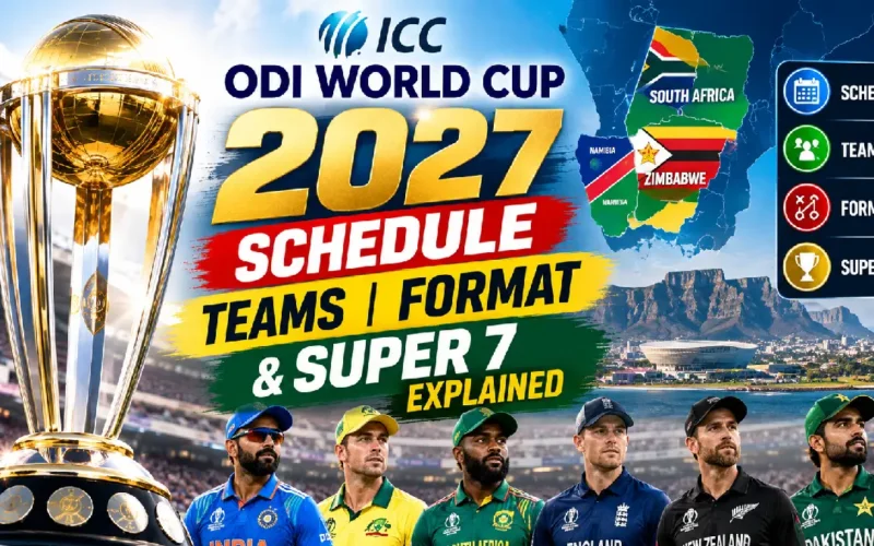 ICC ODI World Cup 2027 Schedule, Teams, Format & Super 7 Explained