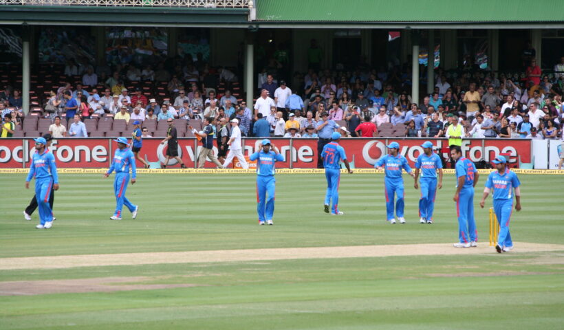 Indian cricket team on the field during a past match