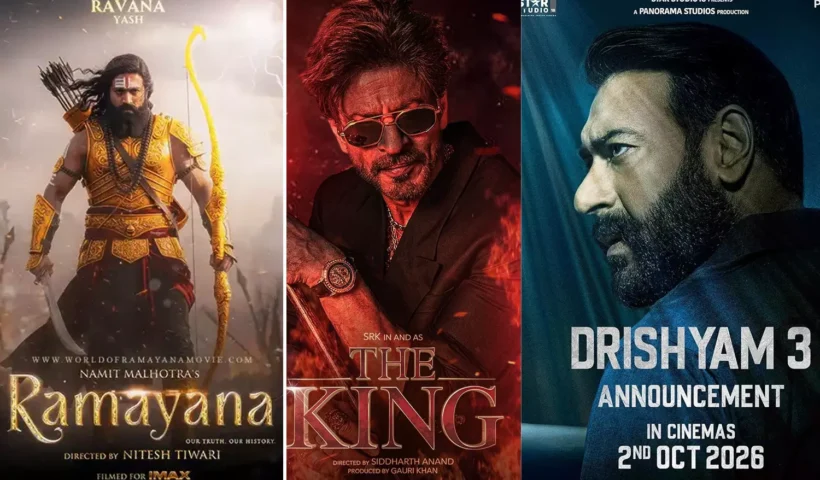 Representative collage of upcoming Indian cinema