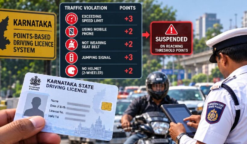 Karnataka Points-Based Driving Licence System: Licence Suspension Rules Explained