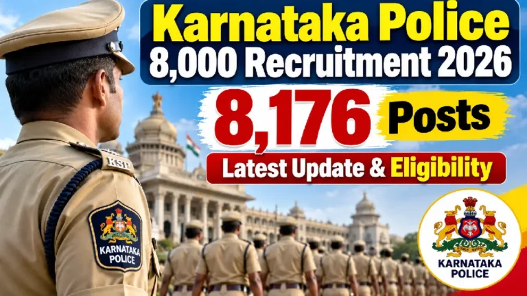 Karnataka Police 8,000 Recruitment 2026: 8,176 Posts, Latest Update & Eligibility