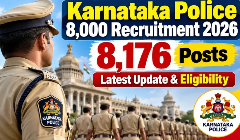 Karnataka Police 8,000 Recruitment 2026: 8,176 Posts, Latest Update & Eligibility