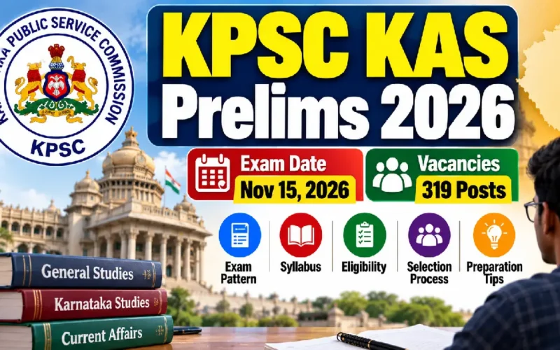 KPSC KAS Prelims 2026: Exam Date, 319 Vacancies, Pattern & Preparation Tips