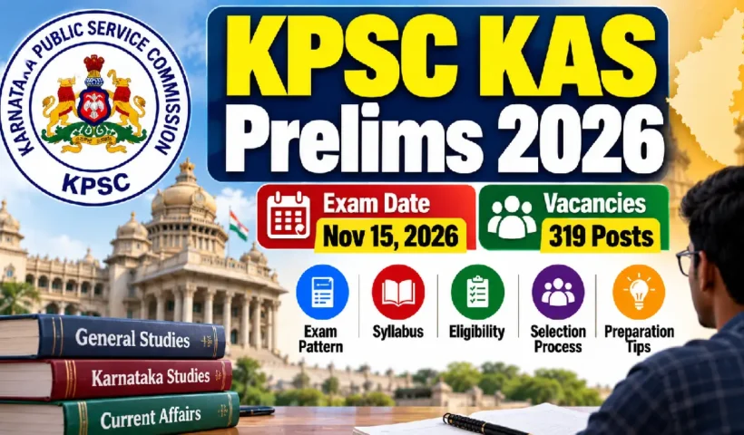 KPSC KAS Prelims 2026: Exam Date, 319 Vacancies, Pattern & Preparation Tips