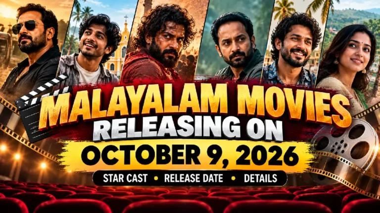 Malayalam Movies Releasing on October 9, 2026: Star Cast, Release Date & Details