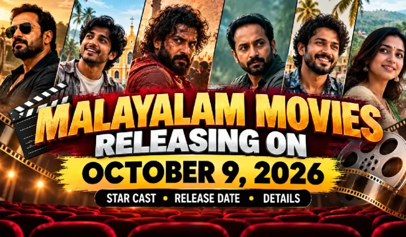 Malayalam Movies Releasing on October 9, 2026: Star Cast, Release Date & Details