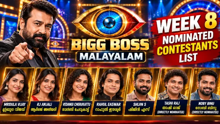 Bigg Boss Malayalam 8 Week 8 Nominations: Seven Contestants Face Eviction