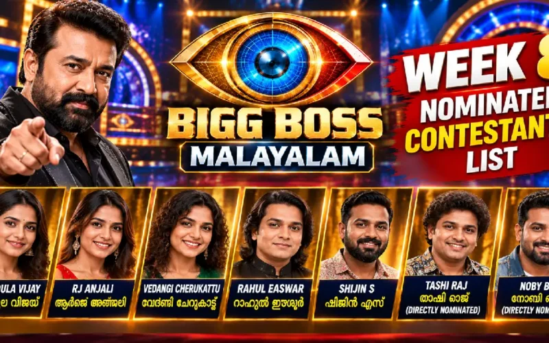 Bigg Boss Malayalam 8 Week 8 Nominations: Seven Contestants Face Eviction