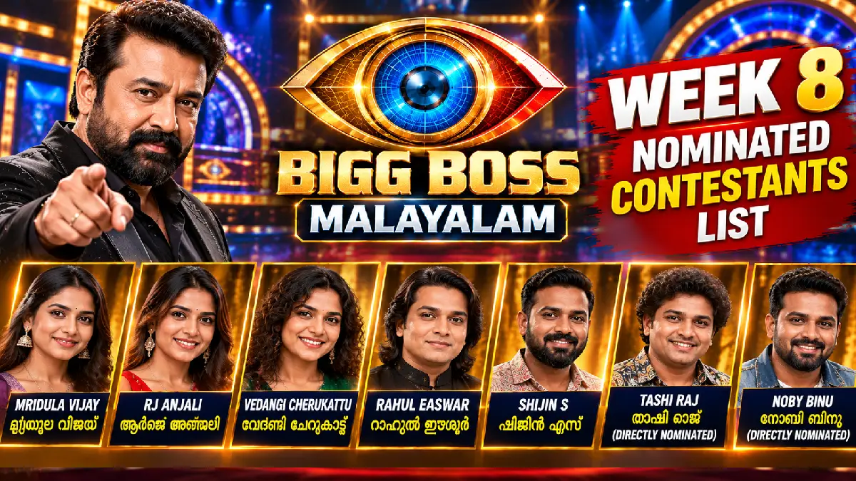 Bigg Boss Malayalam 8 Week 8 Nominations: Seven Contestants Face Eviction