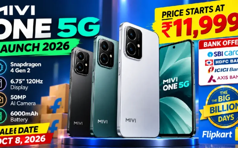 Mivi One 5G Launch 2026: Price, Specs, Bank Offers and Sale Date