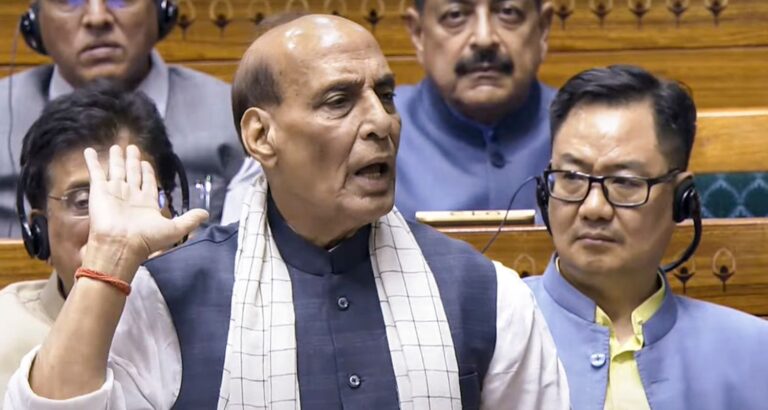Rajnath Singh Accuses Congress of Seeking ‘Regime Change Through Violence’ Amid Anti-CEC Protests