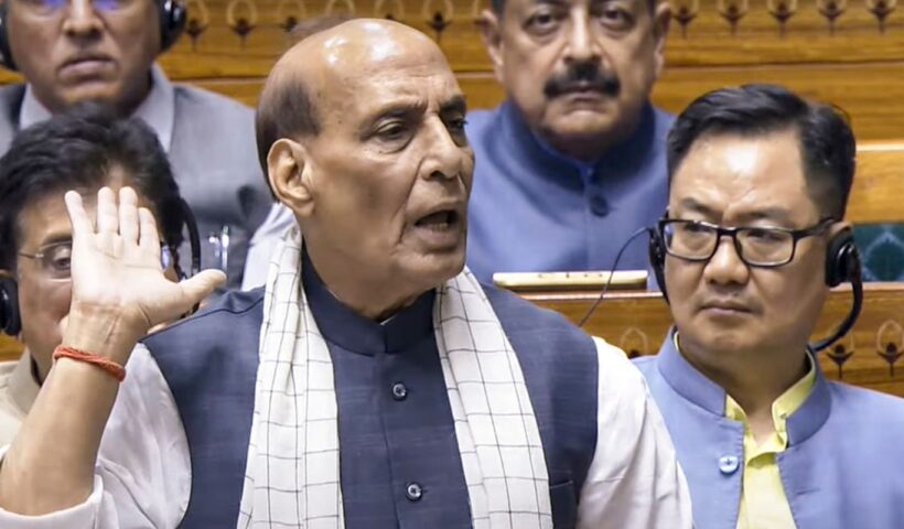 Rajnath Singh in Parliament
