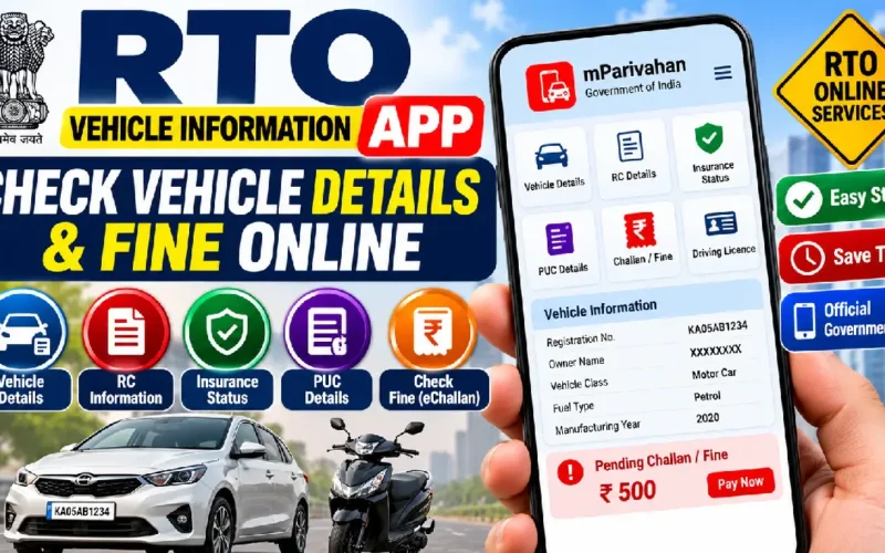 RTO Vehicle Information App: Check Vehicle Details & Fine Online