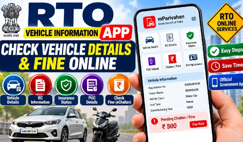 RTO Vehicle Information App: Check Vehicle Details & Fine Online