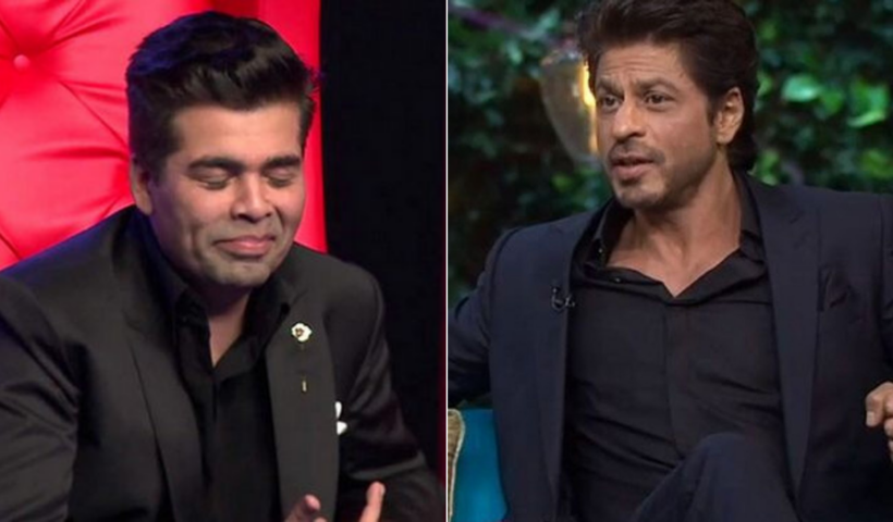 Shah Rukh Khan and Karan Johar during Koffee With Karan