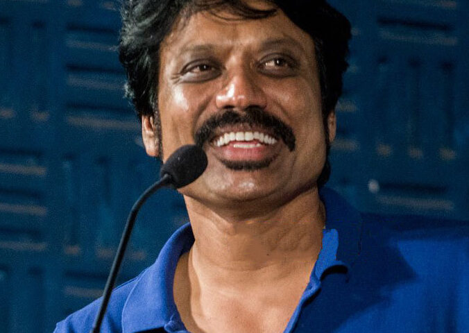 S. J. Suryah at an Iraivi press meet